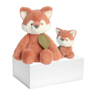Baby / Big Brother / Sister Gift Box - Fox Soft Toy & Rattle - BLOSSOM & MOON