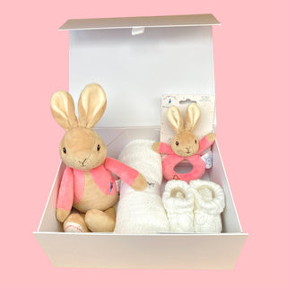 Baby Girl Hamper Gift Set - Flopsy Rabbit - BLOSSOM & MOON