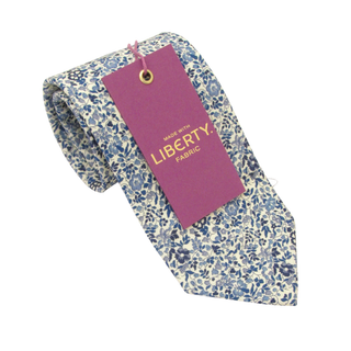 Katie & Millie Blue Cotton Tie Made with Liberty Fabric