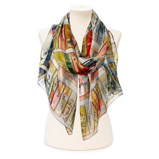 Booklovers Chiffon Silk Scarf - Fox & Chave