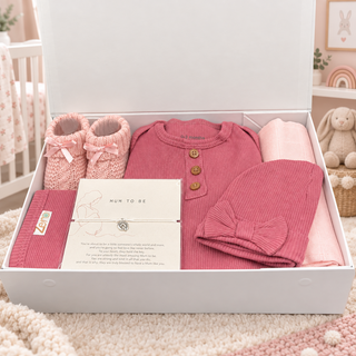 Baby Shower / Mum to be Baby Girls Gift Set with Luxury Magnetic Box