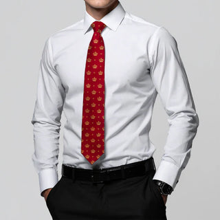 Fox & Chave Crowns & Crosses Silk Tie