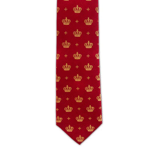 Fox & Chave Crowns & Crosses Silk Tie