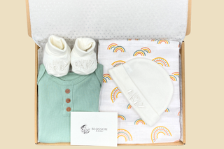 Unisex Baby Letterbox Gift Set  - Rainbow