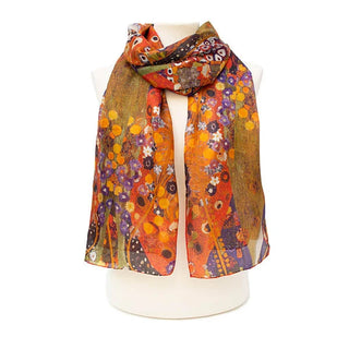 Klimt Water Serpent Large Habotai Silk Scarf - Fox & Chave