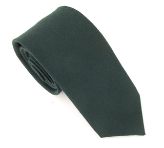 Bottle Green 100% Wool Tie