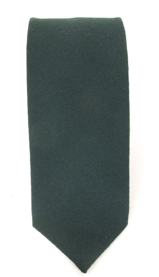 Bottle Green 100% Wool Tie