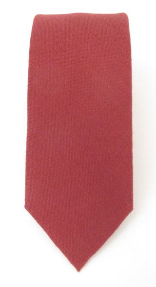 Wine Red 100% Wool Tie