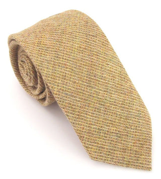 Gold Woodland 100% Wool Tie