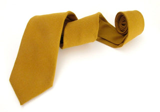 Mustard Yellow 100% Wool Tie