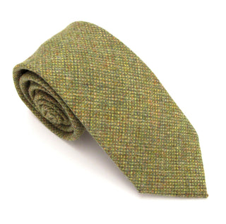 Green Woodland 100% Wool Tie