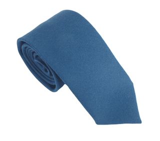 Air Force Blue 100% Wool Tie - BLOSSOM & MOON