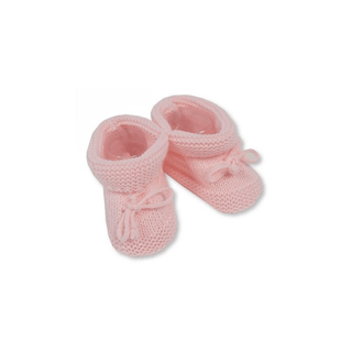 Baby Bootees Pink - BLOSSOM & MOON