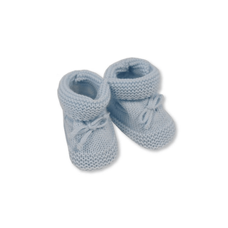 Baby Booties Blue - BLOSSOM & MOON