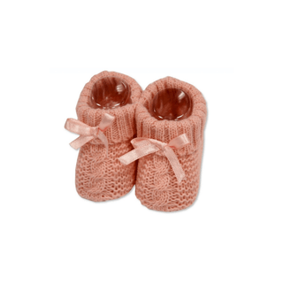 Baby Booties Dusky Pink - BLOSSOM & MOON