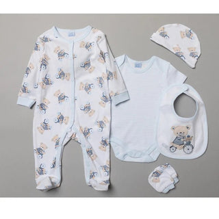 Baby Boy Hamper Gift Set - Bear on a bike - BLOSSOM & MOON