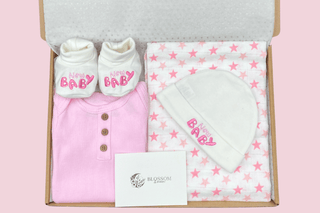 Baby Girl Letterbox Gift Set - Pink - BLOSSOM & MOON