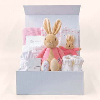 Baby Hamper Gift Set - Peter Rabbit Flopsy with a Luxury Magnetic Gift Box - BLOSSOM & MOON