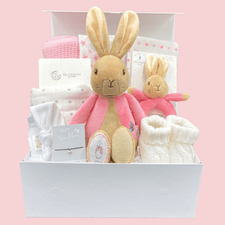 Baby Hamper Gift Set - Peter Rabbit Flopsy with a Luxury Magnetic Gift Box - BLOSSOM & MOON