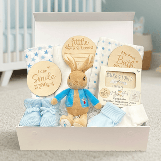 Baby Hamper Gift Set - Peter Rabbit with a Luxury Magnetic Gift Box - BLOSSOM & MOON