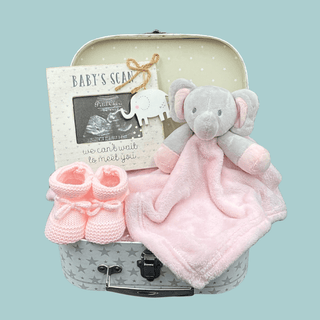 Baby Shower Girl Hamper Gift Set - Elephant - BLOSSOM & MOON