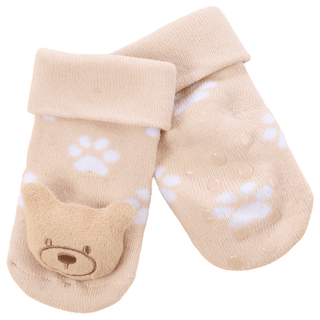 Baby Teddy Socks with Rattle - BLOSSOM & MOON