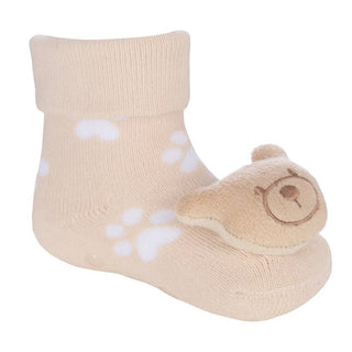 Baby Teddy Socks with Rattle - BLOSSOM & MOON