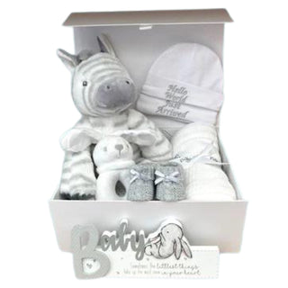Baby Unisex Hamper Gift Set - Zebra - BLOSSOM & MOON