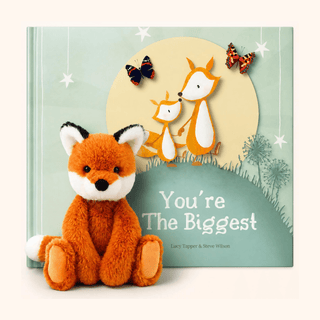 Big Brother / Sister Gift - Keeleco Enchanted Fox 20cm & You're the Biggest Sibling Book - BLOSSOM & MOON