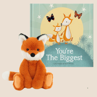 Big Brother / Sister Gift - Keeleco Enchanted Fox 20cm & You're the Biggest Sibling Book - BLOSSOM & MOON