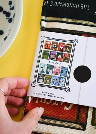 Book Cats Tea Towel  - BLOSSOM & MOON