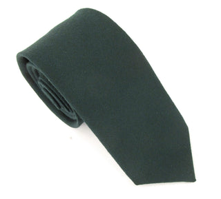 Bottle Green 100% Wool Tie - BLOSSOM & MOON