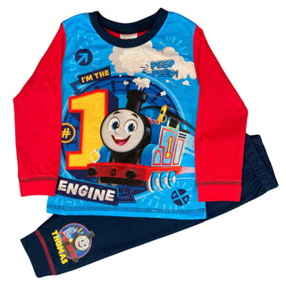 Boys THOMAS THE TANK - Pyjamas, Board Book & Gift Bag - BLOSSOM & MOON