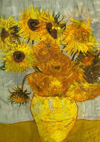 Colourful Van Gogh Sunflowers Silk Scarf - BLOSSOM & MOON