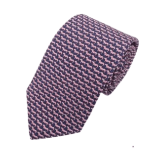 Dachshund - Italian Silk Navy Tie - Van Buck - BLOSSOM & MOON
