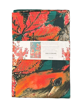 Dollyhotdogs Christmas Robin Tea Towel - BLOSSOM & MOON