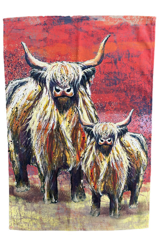 Dollyhotdogs Cow Tea Towel - BLOSSOM & MOON