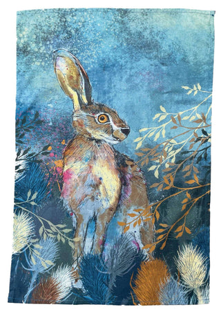 Dollyhotdogs Hare Tea Towel - BLOSSOM & MOON