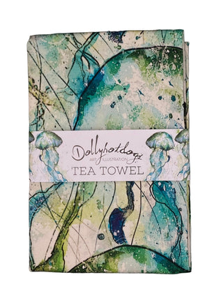 Dollyhotdogs Jellyfish Tea Towel - BLOSSOM & MOON