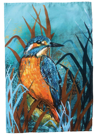 Dollyhotdogs Kingfisher Tea Towel - BLOSSOM & MOON