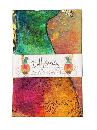 Dollyhotdogs Pheasant Tea Towel - BLOSSOM & MOON