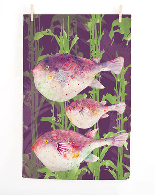 Dollyhotdogs Pufferfish Tea Towel - BLOSSOM & MOON