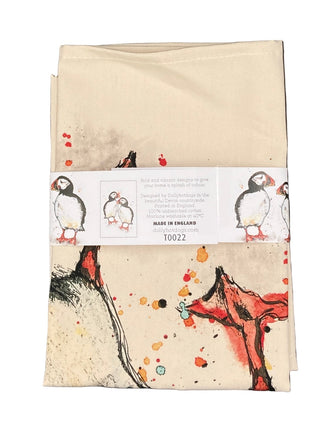 Dollyhotdogs Puffin Tea Towel - BLOSSOM & MOON