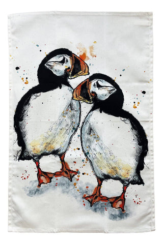 Dollyhotdogs Puffin Tea Towel - BLOSSOM & MOON