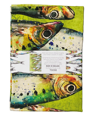 Dollyhotdogs Sardines Tea Towel - BLOSSOM & MOON
