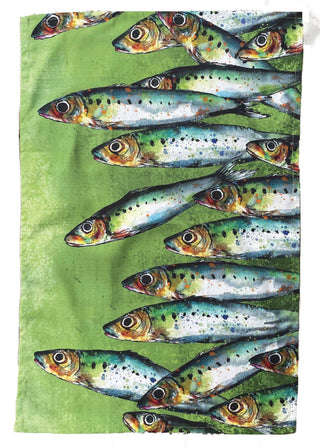 Dollyhotdogs Sardines Tea Towel - BLOSSOM & MOON