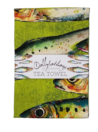 Dollyhotdogs Sardines Tea Towel - BLOSSOM & MOON