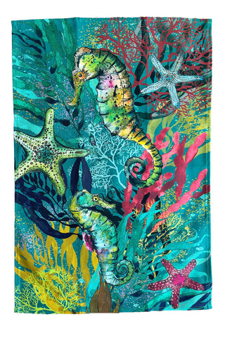 Dollyhotdogs Seahorse & Starfish Tea Towel - BLOSSOM & MOON