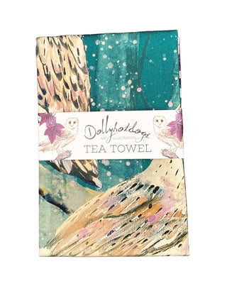 Dollyhotdogs Winter Owl Tea Towel - BLOSSOM & MOON