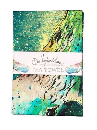 Dollyshotdogs Whale Tea Towel - BLOSSOM & MOON